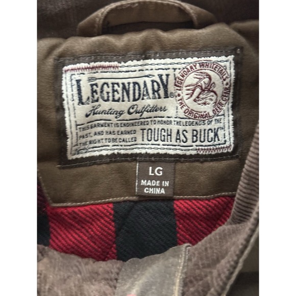 NWT Legendary Whitetails Mens Large Tough As Buck Relaxed Fit Vest Rawhide Brown - Picture 7 of 10